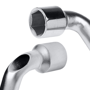 CHAVE BIELA TIPO L COM FURO 2 BOCAS 9X9MM