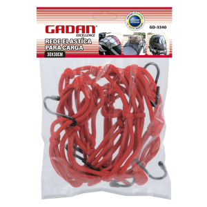 REDE ELASTICO DE CARGA / ARANHA P/ MOTO 30X30CM - GADAN