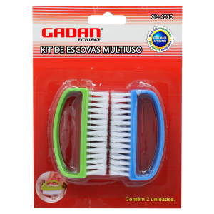 KIT 2 ESCOVAS MULTIUSO - GADAN