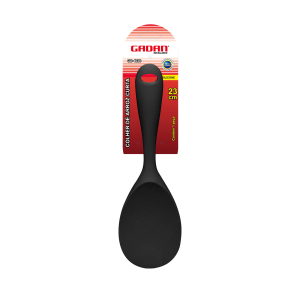 COLHER DE ARROZ CURTA - SILICONE - 23CM - GADAN