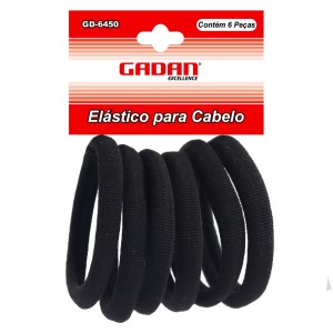 ELASTICO PARA CABELO - LACINHOS PRETOS 72 PCS - GADAN